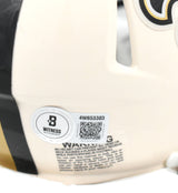 Ricky Williams Autographed Saints Retro Speed Mini Helmet - Beckett W Holo