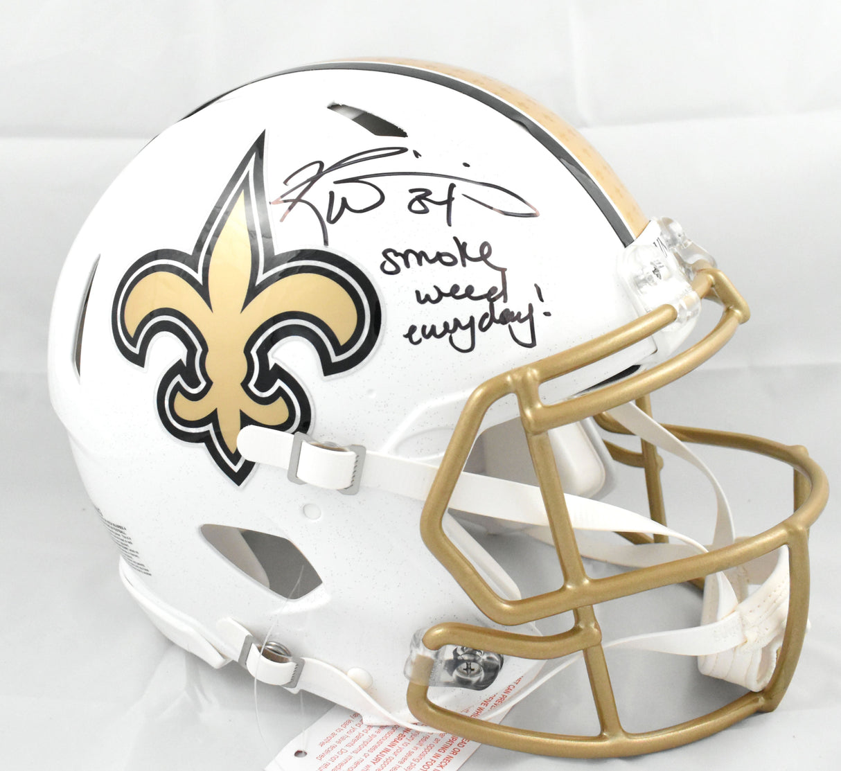 Ricky Williams Signed Saints F/S ALT 2025 Speed Authentic Helmet -Beckett W Holo