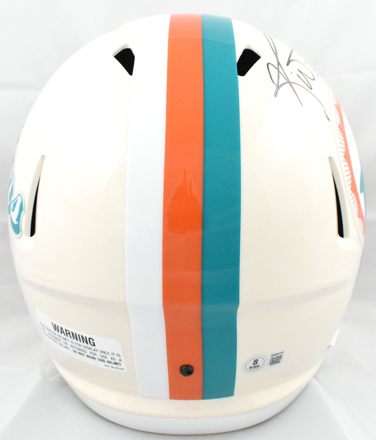 Ricky Williams Autographed Miami Dolphins F/S Retro Speed Helmet -Beckett W Holo