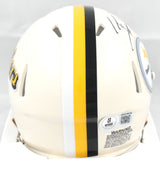 T.J. Watt Autographed Pittsburgh Steelers Retro Speed Mini Helmet Beckett W Holo