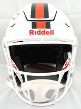 Malachi Toney Autographed Miami Hurricanes F/S Speedflex Helmet - JSA W