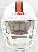 Malachi Toney Autographed Miami Hurricanes F/S Speed Authentic Helmet - JSA W