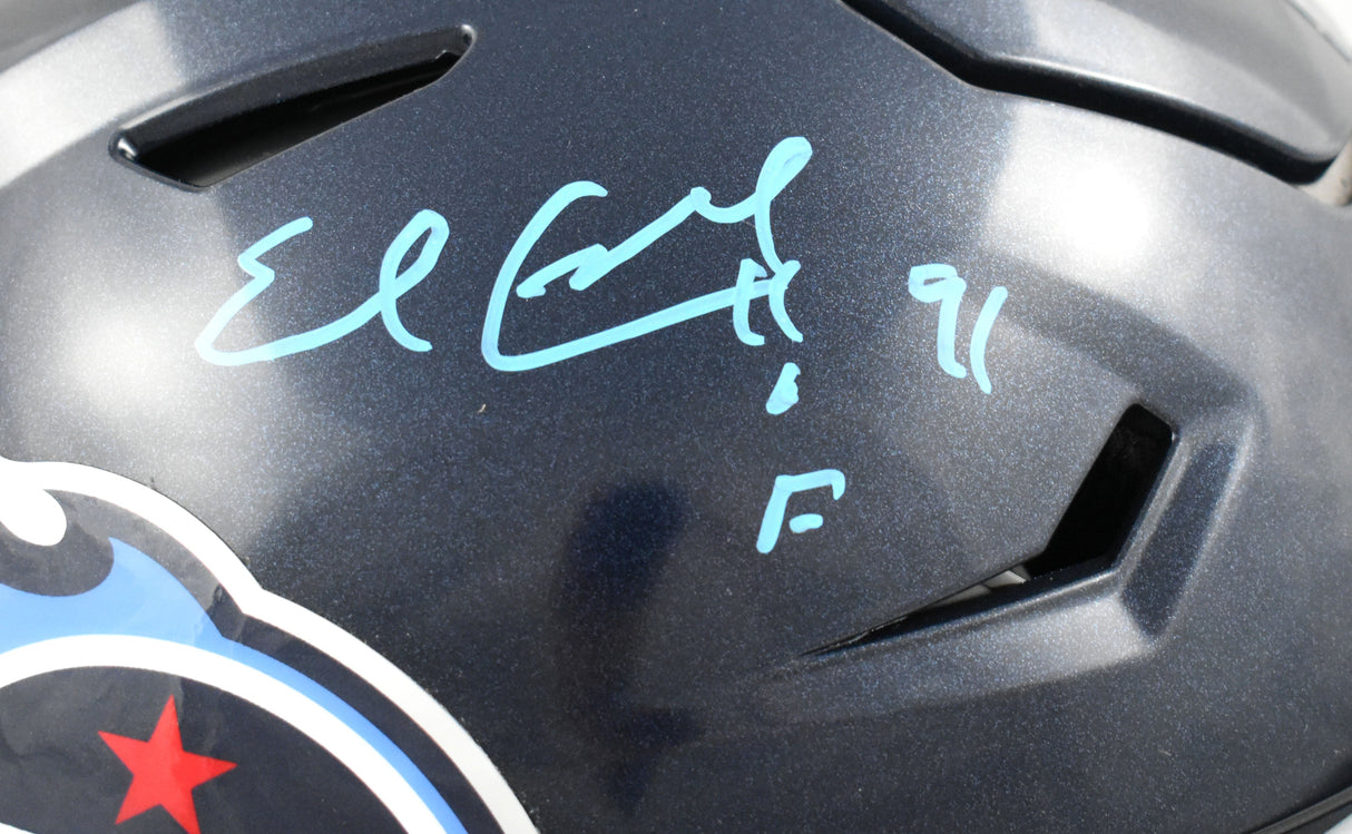 Earl Campbell Autographed Titans F/S Speedflex Helmet w/ HOF - Beckett W Holo