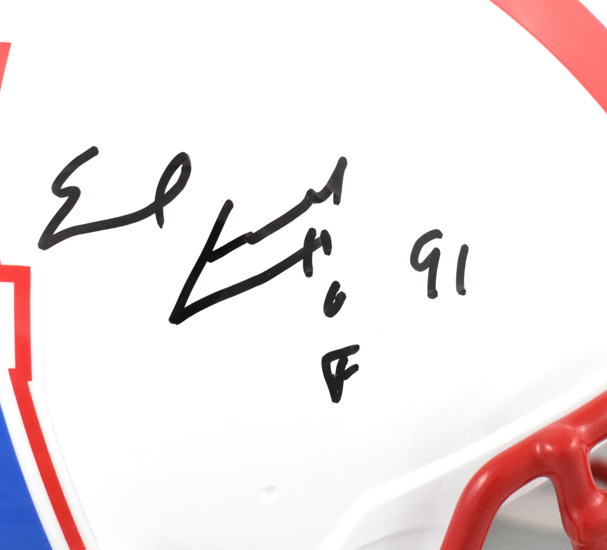Earl Campbell Signed Oilers F/S 81-98 Speed Authentic Helmet HOF- Beckett W Holo