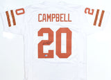 Earl Campbell Autographed White College Style Jersey - Beckett W Hologram *Black