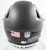 Tony Gonzalez Autographed Atlanta Falcons F/S Speedflex Helmet-Beckett W Smeared