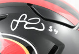 Fred Warner Autographed 49ers F/S Rivalries Speedflex Helmet - Beckett Holo