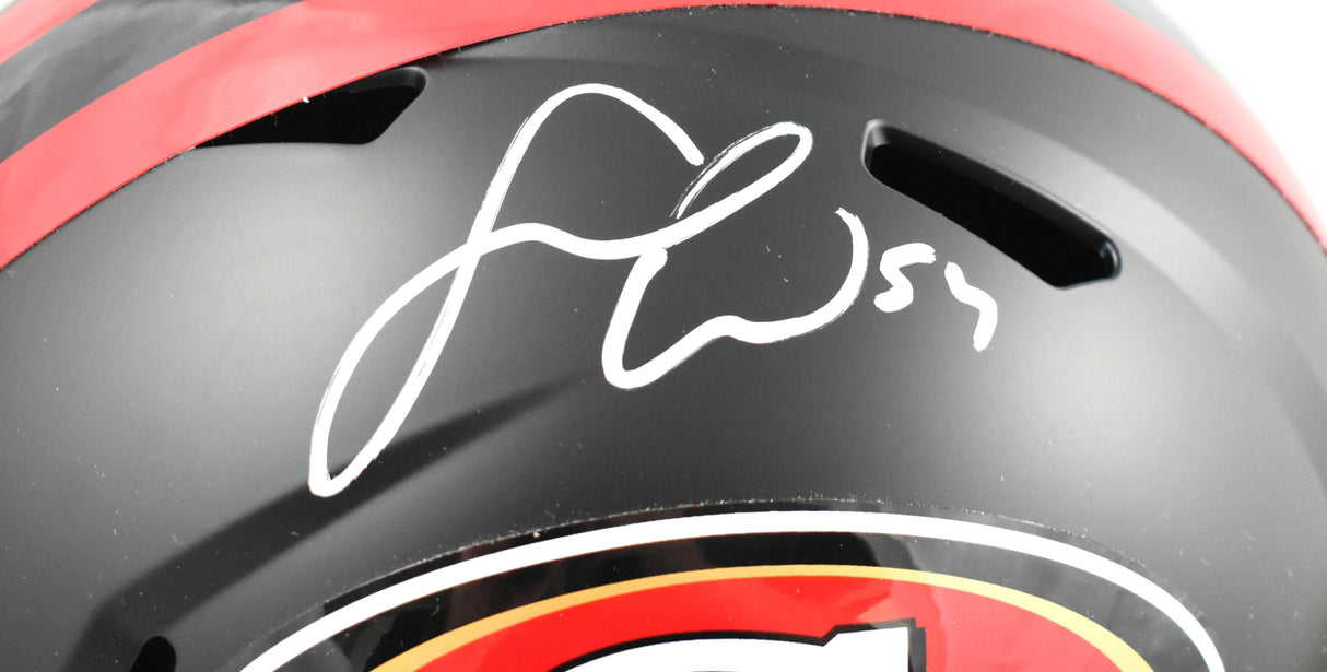 Fred Warner Autographed 49ers F/S Rivalries Speed Helmet - Beckett Holo