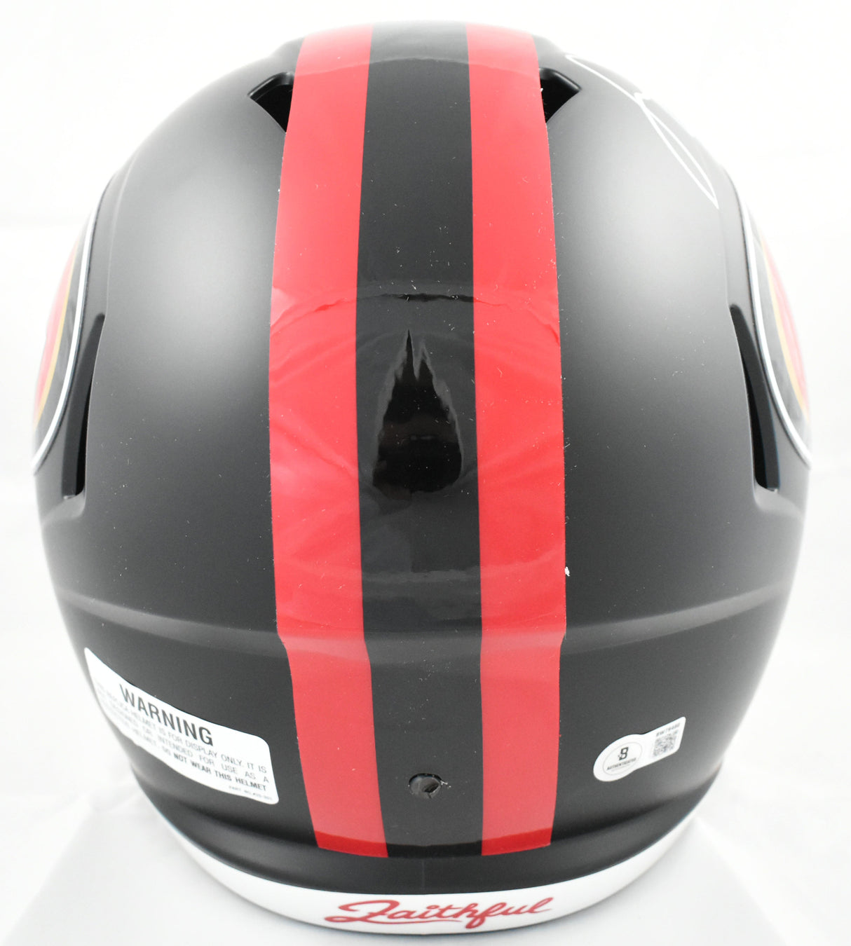 Fred Warner Autographed 49ers F/S Rivalries Speed Helmet - Beckett Holo