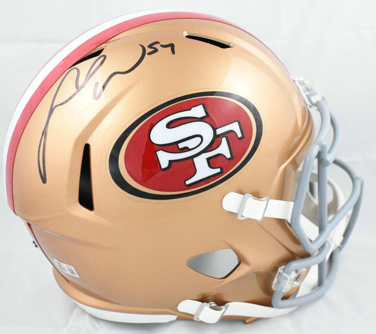 Fred Warner Autographed San Francisco 49ers F/S Speed Helmet - Beckett Holo
