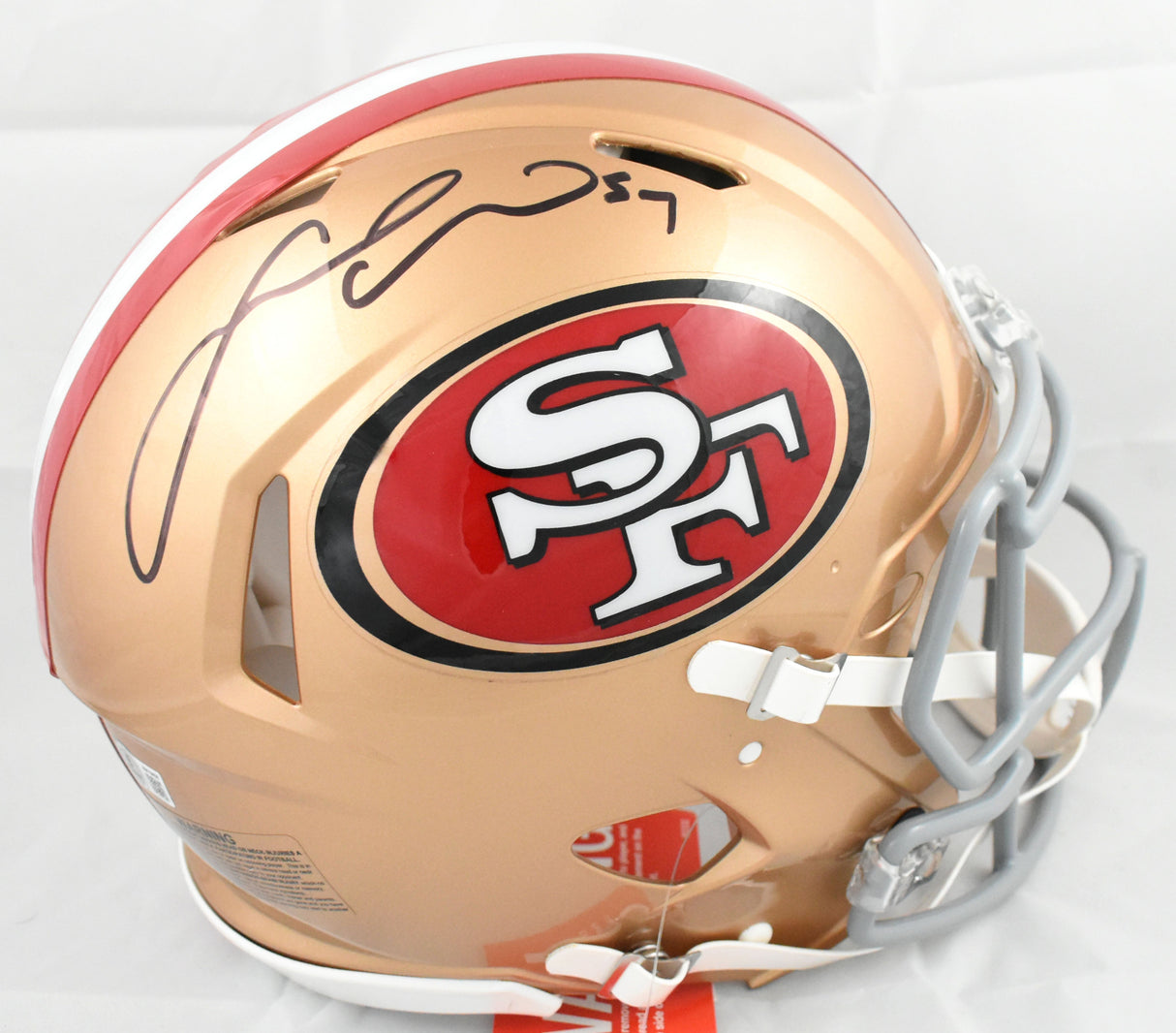 Fred Warner Signed San Francisco 49ers F/S Speed Authentic Helmet - Beckett Holo