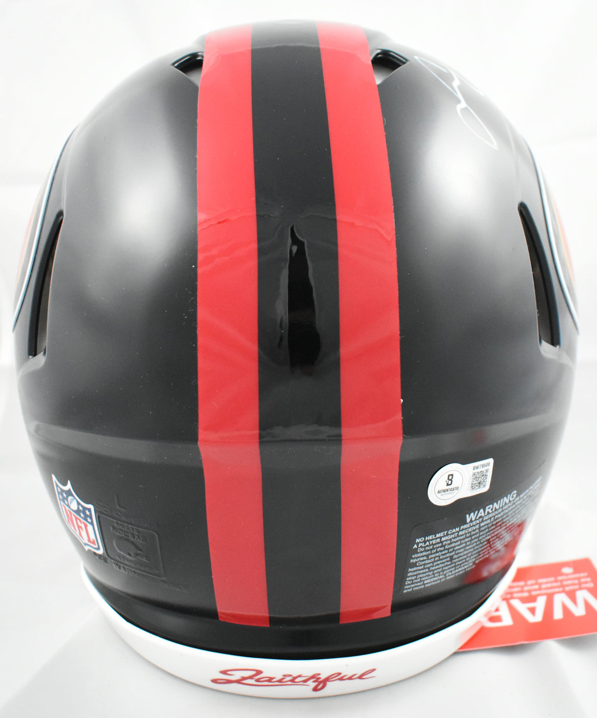 Fred Warner Signed 49ers F/S Rivalries Speed Authentic Helmet - Beckett Holo