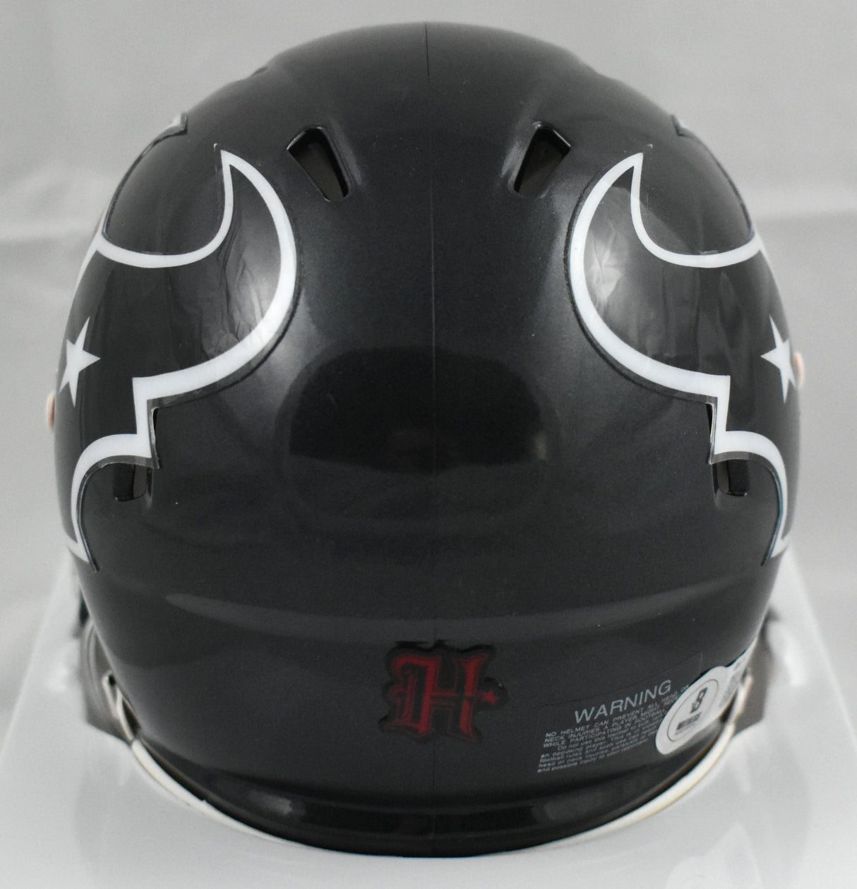 David Montgomery Autographed Houston Texans Speed Mini Helmet - Beckett W Holo