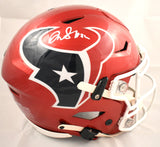 David Montgomery Autographed Texans F/S Flash Speedflex Helmet - Beckett W Holo