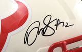 David Montgomery Signed Houston Texans F/S Retro Speed Helmet-Beckett W Holo