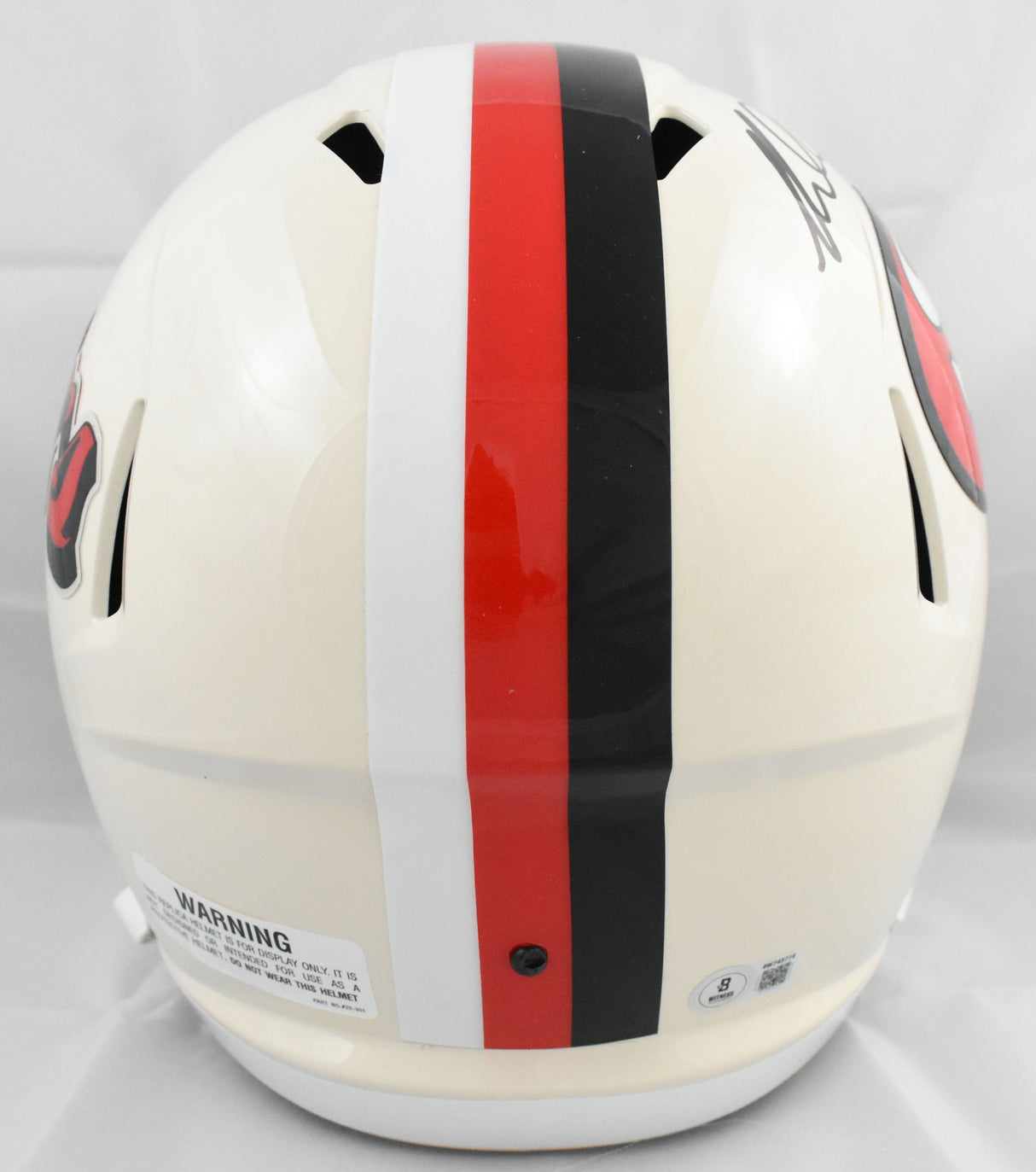 Mike Evans Autographed San Francisco 49ers F/S Retro Speed Helmet Beckett W Holo