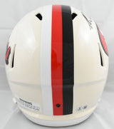 Mike Evans Autographed San Francisco 49ers F/S Retro Speed Helmet Beckett W Holo
