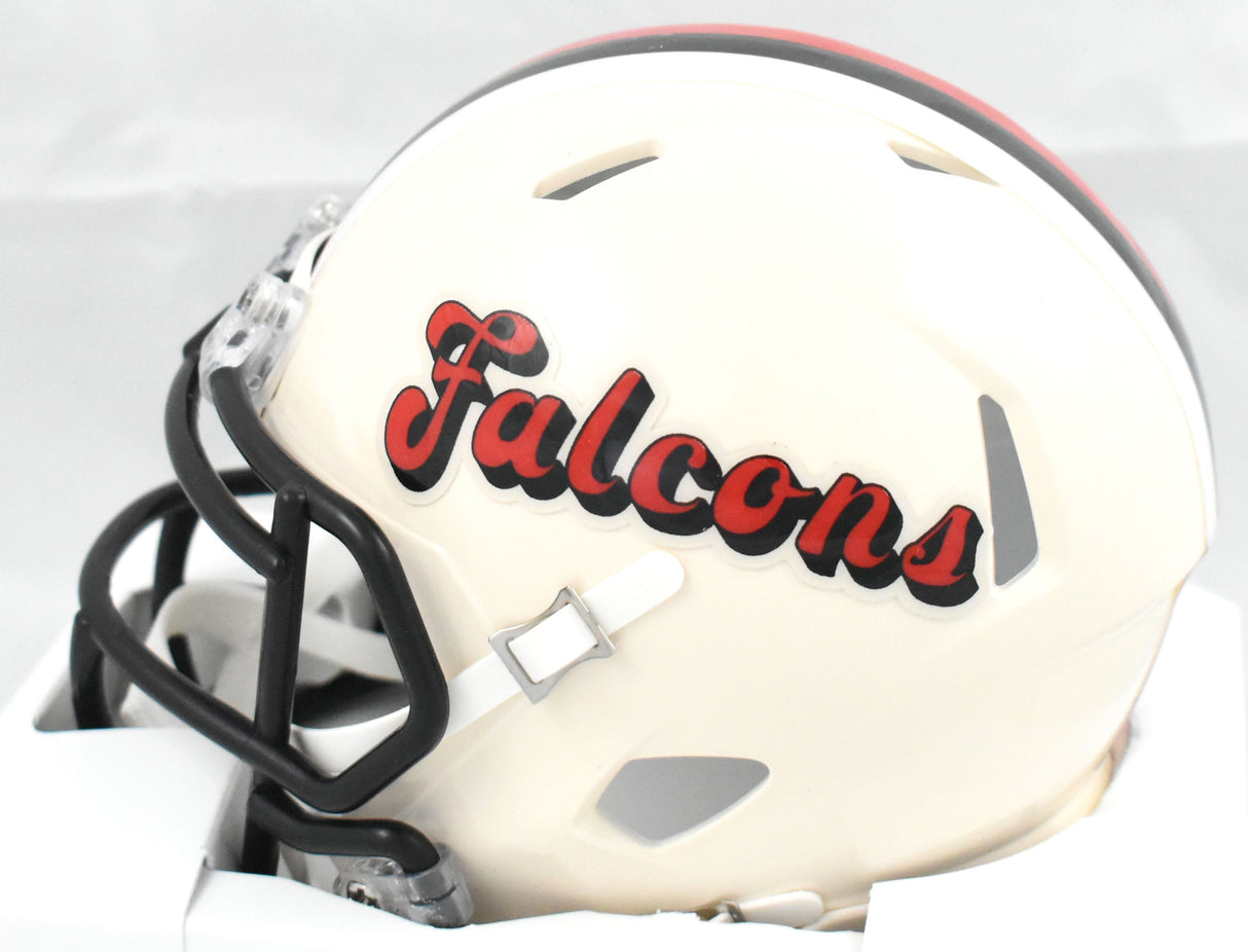 Julio Jones Autographed Atlanta Falcons Retro Speed Mini Helmet - Beckett W Holo