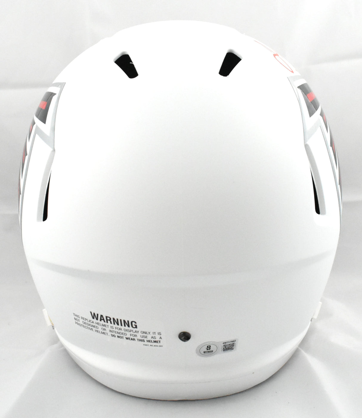 Julio Jones Autographed Atlanta Falcons F/S Flat White Speed Helmet - Beckett W