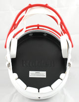 Julio Jones Autographed Atlanta Falcons F/S Flat White Speed Helmet - Beckett W