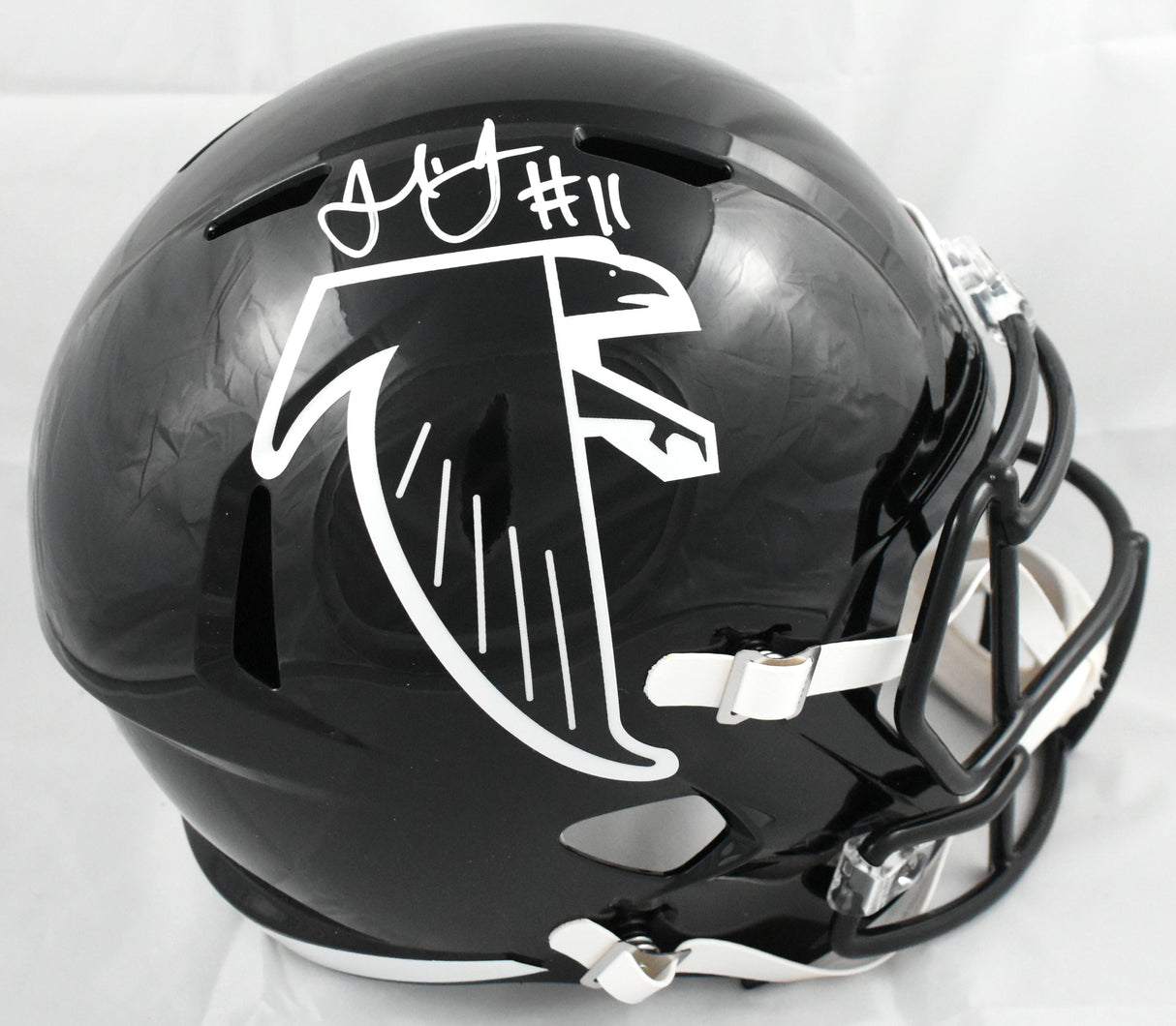 Julio Jones Autographed Atlanta Falcons F/S 90-02 Speed Helmet - Beckett W Holo