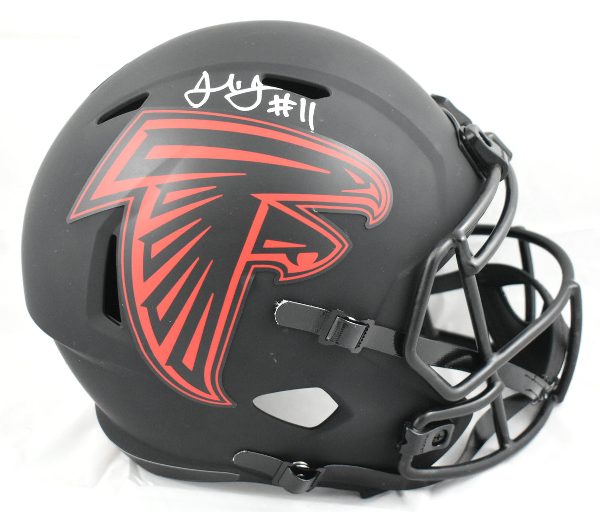 Julio Jones Autographed Atlanta Falcons F/S Eclipse Speed Helmet- Beckett W Holo