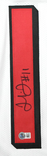 Julio Jones Autographed White Pro Style Jersey - Beckett W Hologram *Black
