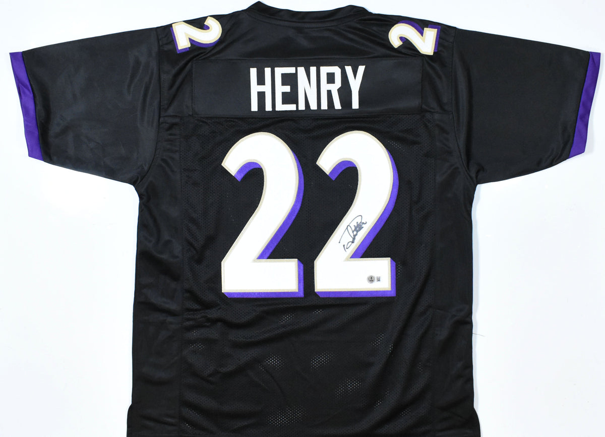 Derrick Henry Autographed Black Pro Style Jersey - Beckett W Hologram *Black