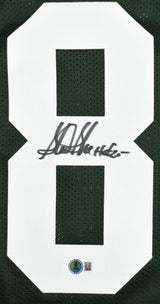 Sterling Sharpe Autographed Green Pro Style Jersey HOF - Beckett W Holo *8