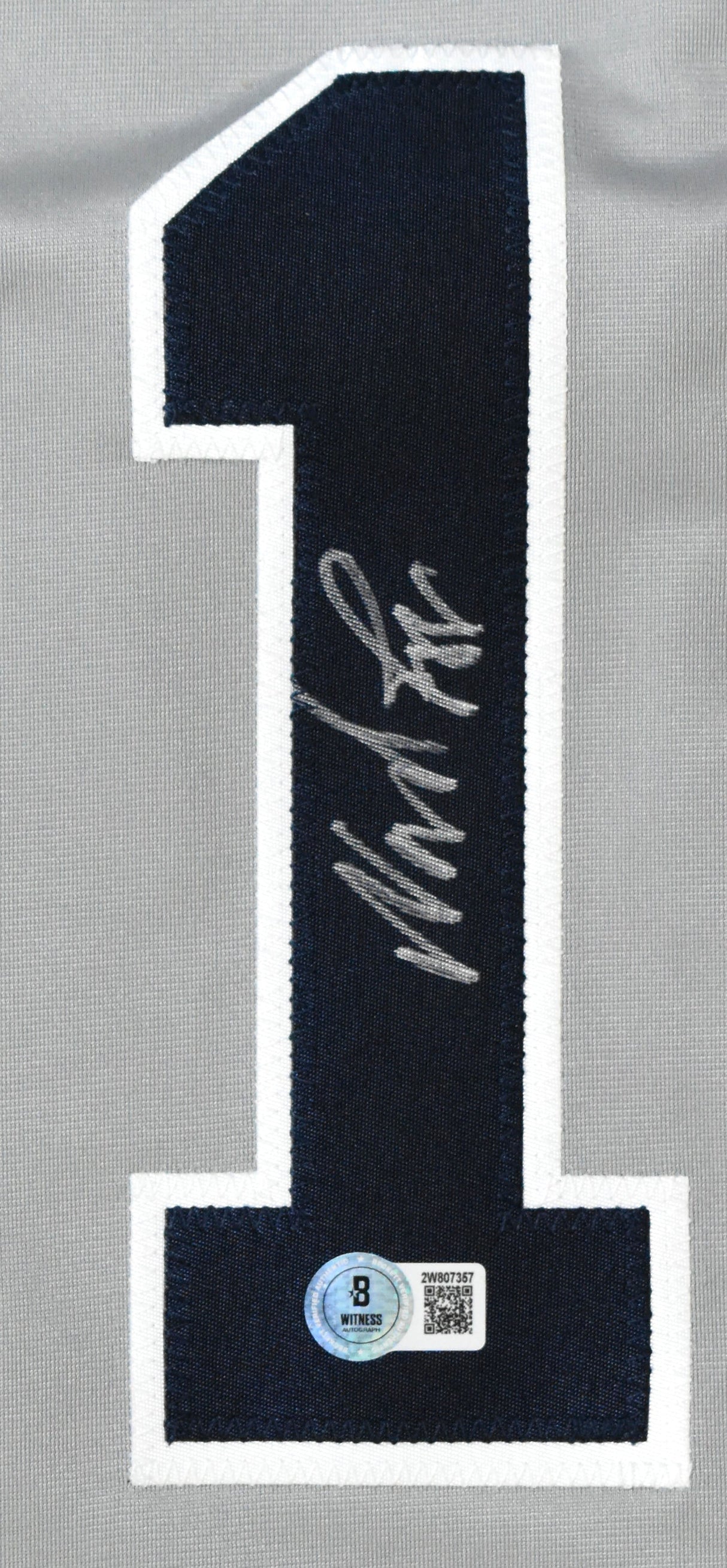 Wade Boggs Autographed Grey Pro Style Jersey - Beckett W Hologram *Silver