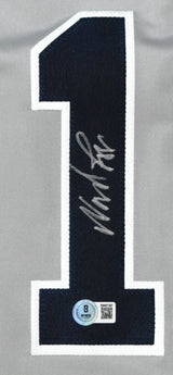 Wade Boggs Autographed Grey Pro Style Jersey - Beckett W Hologram *Silver