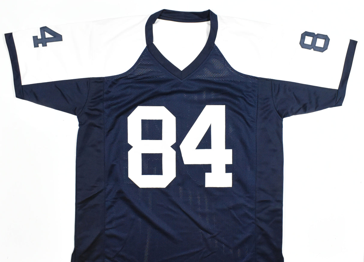Jay Novacek Autographed Blue Pro Style Jersey - Beckett W Hologram *Black