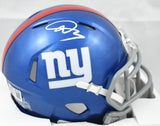 Abdul Carter Autographed New York Giants Speed Mini Helmet - Beckett W Holo