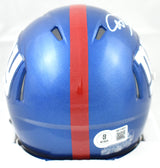 Abdul Carter Autographed New York Giants Speed Mini Helmet - Beckett W Holo