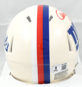 Abdul Carter Autographed New York Giants Retro Speed Mini Helmet -Beckett W Holo
