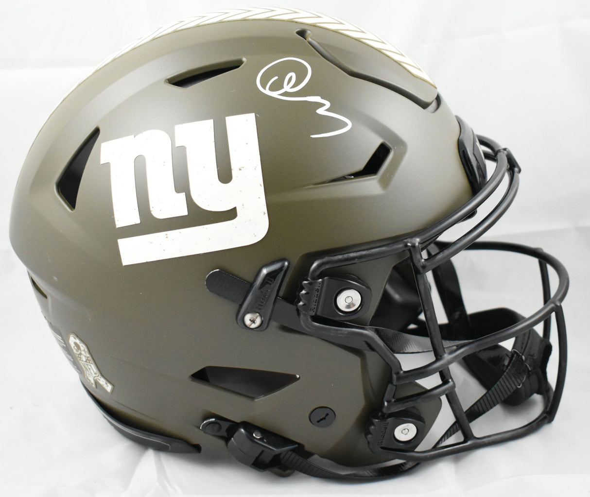 Abdul Carter Autographed New York Giants F/S Salute Speedflex Helmet - Beckett W