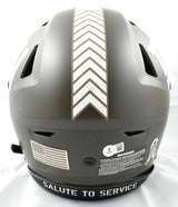 Abdul Carter Autographed New York Giants F/S Salute Speedflex Helmet - Beckett W