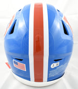 Bo Nix Autographed Denver Broncos F/S 75-96 Speedflex Helmet - Beckett W Holo