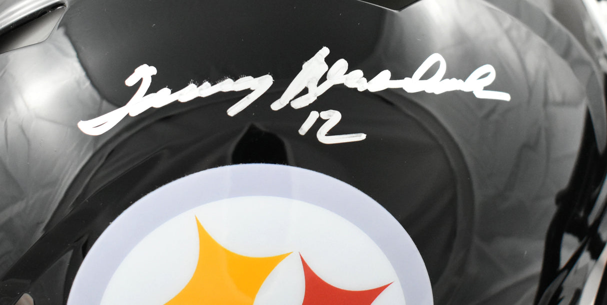 Terry Bradshaw Autographed Steelers F/S Speed Authentic Helmet - Beckett W Holo