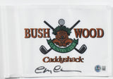 Chevy Chase Autographed Caddyshack 8x6 Flag - Beckett W Holo *Black