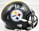 John Stallworth Autographed Pittsburgh Steelers Speed Mini Helmet - Beckett Holo