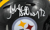 John Stallworth Autographed Pittsburgh Steelers Speed Mini Helmet - Beckett Holo