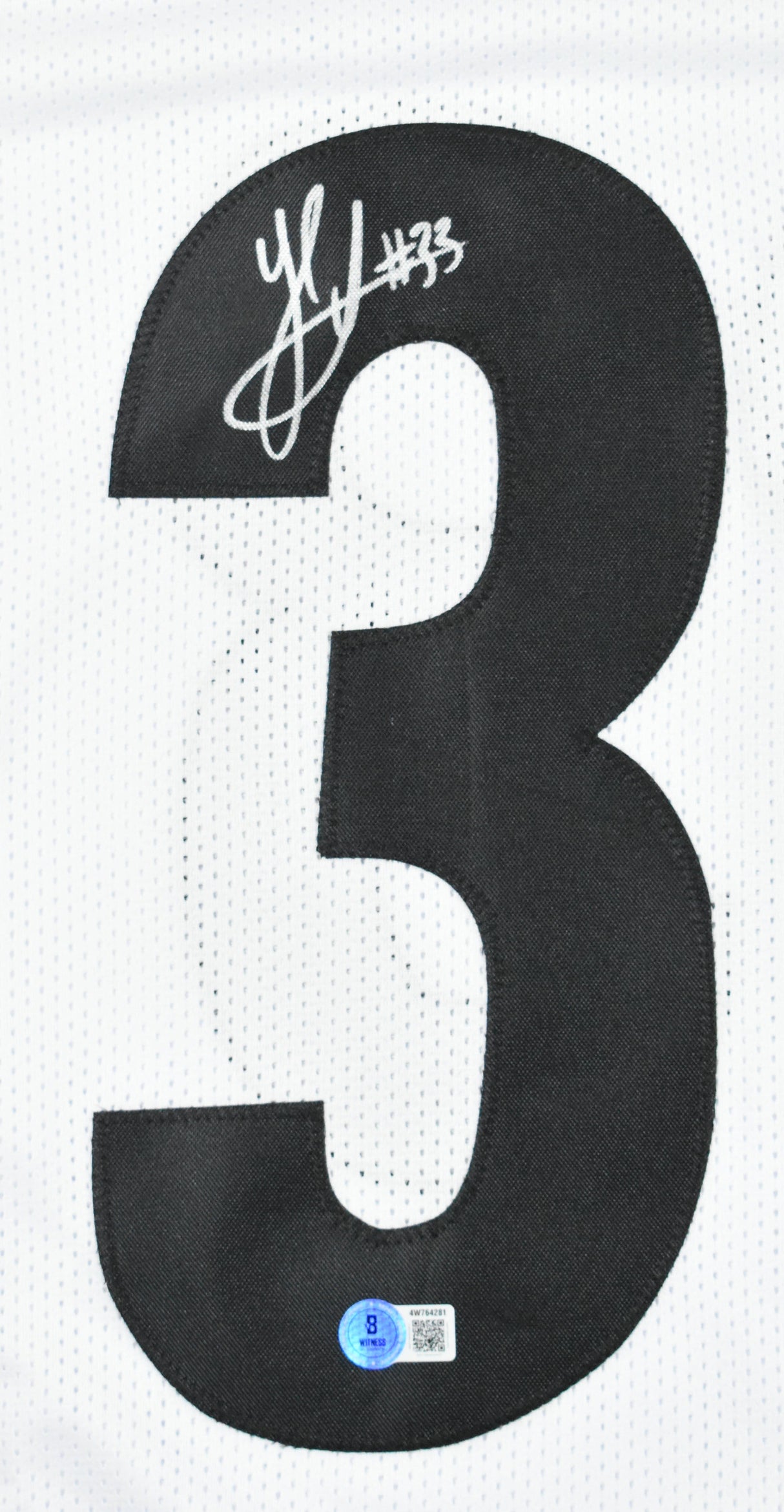 Jack Sawyer Autographed White Pro Style Jersey - Beckett W Hologram *L3