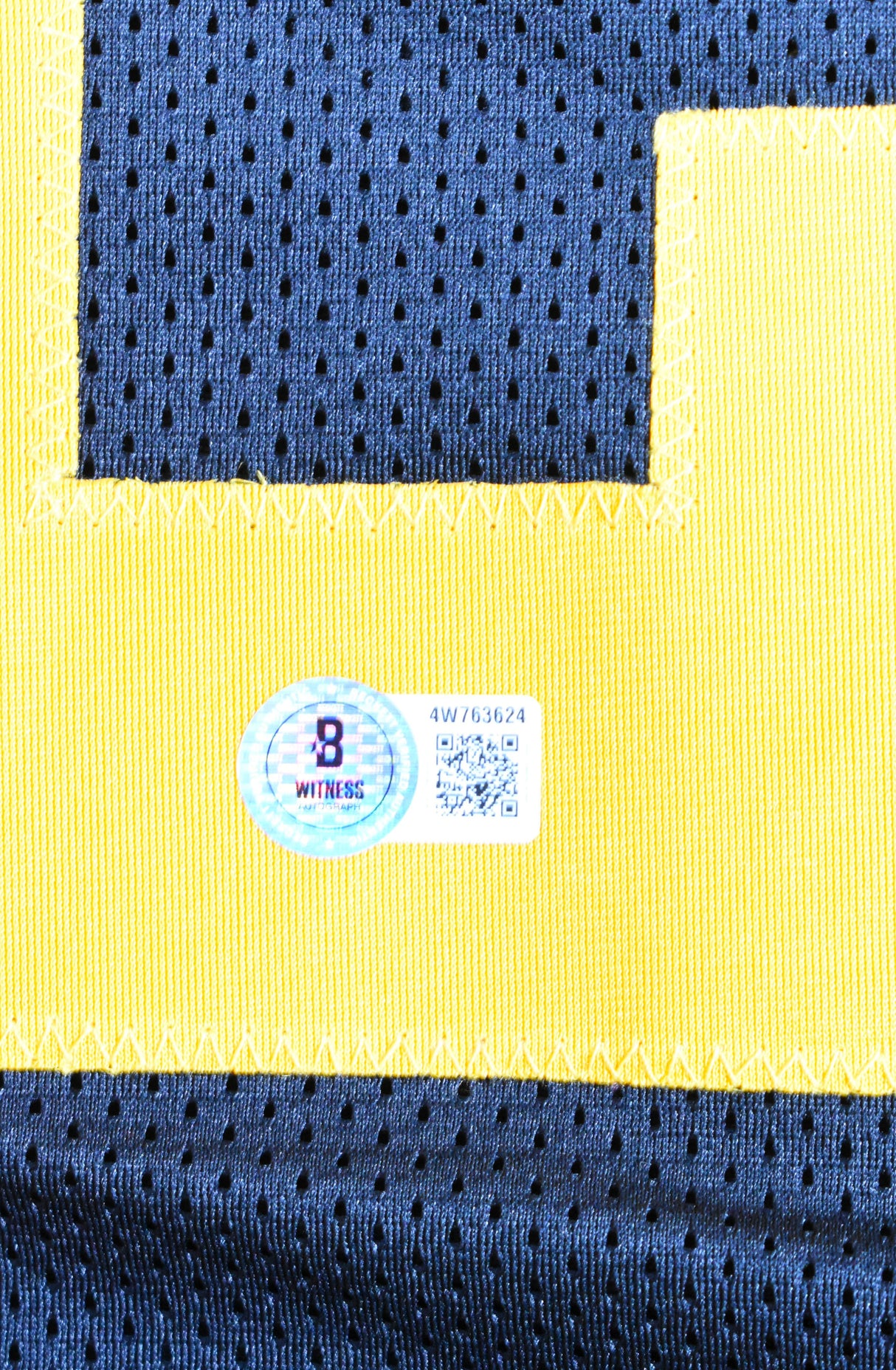 Kaleb Johnson Autographed Black and Yellow Pro Style Jersey - Beckett W Hologram