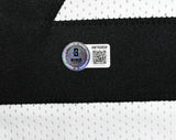 Kaleb Johnson Autographed White Pro Style Jersey - Beckett W Hologram