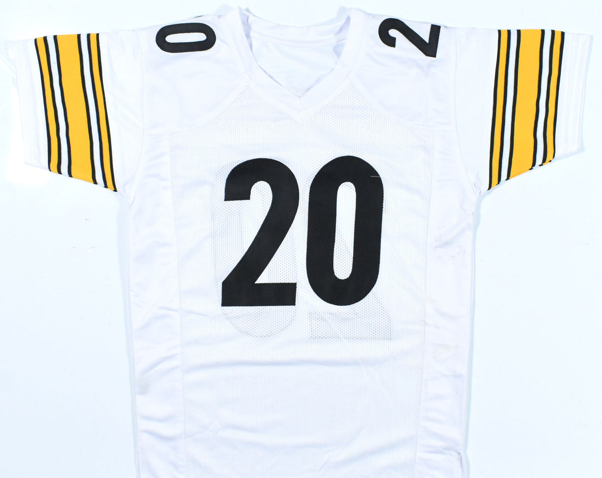 Kaleb Johnson Autographed White Pro Style Jersey - Beckett W Hologram