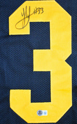 Jack Sawyer Autographed Black and Yellow Pro Style Jersey - Beckett Holo *L3