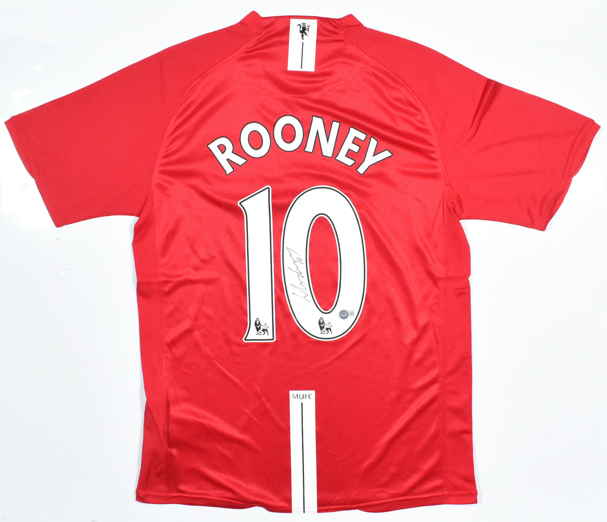 Wayne Rooney Autographed Manchester United Home Soccer Jersey #10 - Beckett *L