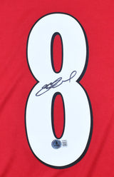 Steven Gerrard Autographed Liverpool Home Soccer Jersey #8 - Beckett Holo *L