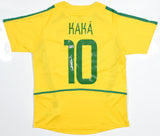 Kaka Autographed Brazil Home Soccer Jersey #10 - Beckett Holo *M